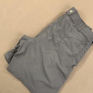 Wrangler Shorts Mens 42 Gray Nylon Stretch Outdoor Hiking Utility Zip Quick Dry